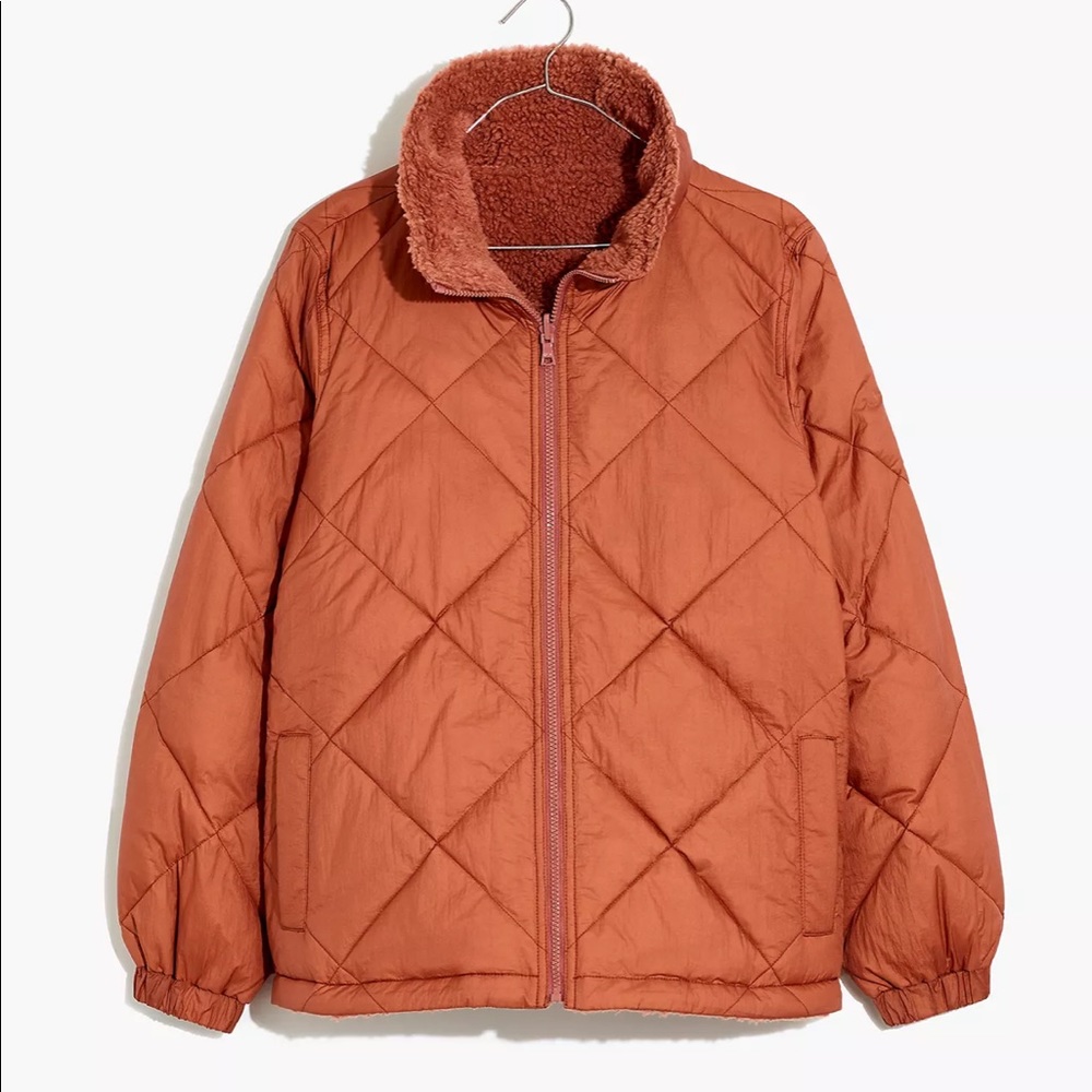 🎈Host Pick 🎈madewell Reversible Sherpa Puffer Jacket